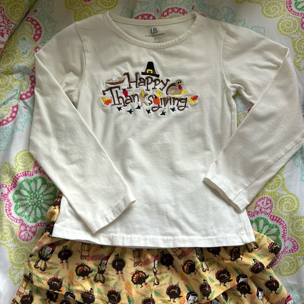 2 piece Happy Thanksgiving outfit